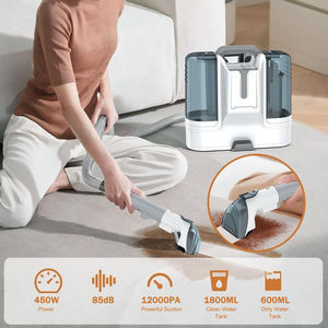 เครื่องทำความสะอาดพรมไฟฟ้าแบบพกพาขนาดเล็กสำหรับบ้านรถโซฟาผ้าเปียกและแห้ง - Product Image 4