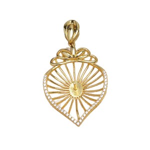 Pendentif en argent S925 en forme de grande goutte d'eau, accessoires de bricolage, base de perle 12-18, semi-fini, pour la création de bijoux - Product Image 5