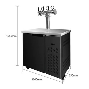 Chất lượng cao thép không gỉ màu đen titan thép thịt nướng gian hàng nhà hàng cụ thể dự thảo bia mát máy bia - Product Image 6