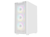 Boîtier de PC de jeu ATX/Micro de bureau AntarcChill White Mesh, best-seller, avec panneau latéral en verre