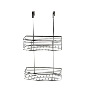 BX Hanging Shower Caddy Estante de almacenamiento de <span class=keywords><strong>baño</strong></span> a prueba de herrumbre negro con soporte para jabón - Product Image 6