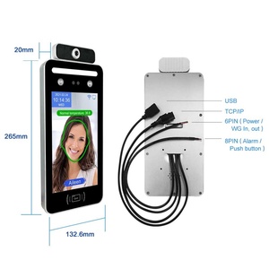 Dispositivo de Control de Asistencia con Reconocimiento Facial, Medición de Temperatura, Palma de la Mano, Visión Nocturna, Alta Seguridad, WIFI - Product Image 5