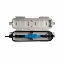 Caja de Protección de Fibra Óptica, Conector de Extensión, Acoplador de Brida SC de 1 Núcleo, Adaptador, Mini Cierre de Empalme, Conexión Impermeable