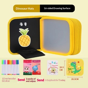 Pizarra de <span class=keywords><strong>Dibujo</strong></span> de PVC para Niños, Libro de Escritura Borrable, Rotulador de Gouache para Colorear, Pizarra Multifuncional de Graffiti para el Hogar, para Niños de 4 a 6 Años - Product Image 6