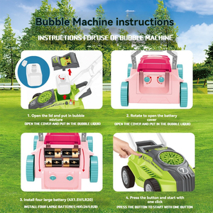 Bubble <strong>Lawn</strong> <strong>Mower</strong> Machine Bubble Gun for Toddlers Automatic Summer Outdoor <strong>Toys</strong> for Kids - Product Image 6