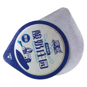 אטם חום לפני חיתוך PP PS <span class=keywords><strong>PE</strong></span> גביע יוגורט סרט מכסה נייר אלומיניום סרט אריזה רכה לאריזת מזון שימוש תעשייתי - Product Image 3