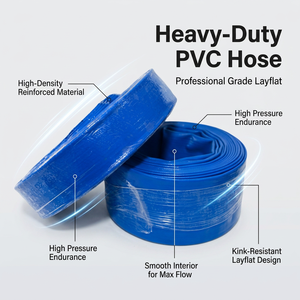 Tuyau d'irrigation plat en PVC sur mesure, haute pression, anti-UV, flexible, compatible OEM pour l'irrigation <span class=keywords><strong>agricole</strong></span> - Product Image 4