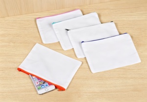 Estuche Multiusos <span class=keywords><strong>para</strong></span> Lápices con Cierre Resistente, Bolsa <span class=keywords><strong>de</strong></span> Lona en Blanco <span class=keywords><strong>para</strong></span> Proyectos <span class=keywords><strong>de</strong></span> Manualidades - Product Image 3