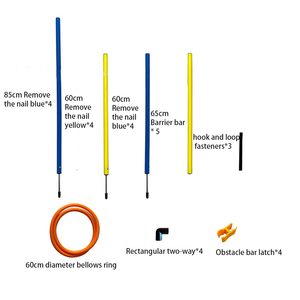 Équipement d'entraînement d'agilité <span class=keywords><strong>pour</strong></span> <span class=keywords><strong>chien</strong></span> Kingtale Kit de démarrage <span class=keywords><strong>pour</strong></span> parcours d'obstacles Jeu d'intérieur et d'extérieur - Product Image 5