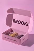 Boîte d'expédition en carton ondulé écologique personnalisée, boîte à courrier avec logo personnalisé pour l'emballage de boulangerie