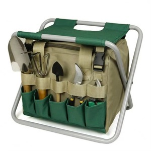Échantillon gratuit : Outil de jardinage 2-en-1 pliable et portable, genouillère de jardin avec poignées, ensemble d'outils à main avec siège pliant et fonction de jardinage - Product Image 1