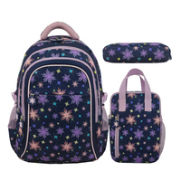 Ensemble de sac à dos Oxford Offre Spéciale avec fourre-tout à lunch et boîte à crayons sac à dos à motif personnalisé pour l'école cartable pour la rentrée