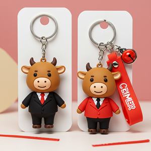 พวงกุญแจยาง PVC 3 มิติ พิมพ์ลายสัตว์ตามสั่ง พร้อมโลโก้ สำหรับขายส่ง ของขวัญส่งเสริมการขาย พวงกุญแจซิลิโคน - Product Image 2