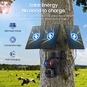 Regis 30W 6MP 24/7 aov UBOX điện dài năng lượng mặt trời IP CCTV <span class=keywords><strong>Camera</strong></span> An Ninh 36x Zoom quang học ống kính kép Wifi 4G Sim Thẻ CMOS ngoài trời - Product Image 4