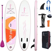 Planche SUP gonflable double couche tout rond pour planche de surf ISUP en 10'6'' * 32 ''* 6''