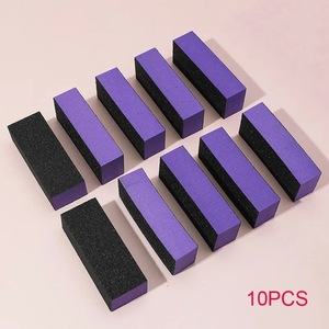 Bloc de polissage pour ongles en éponge à 3 faces, rectangulaire coloré, haute élasticité, grain grossier, lime à ongles pour manucure et pédicure - Product Image 2