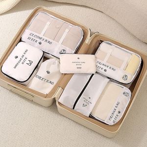 New Travel Organizer <b>Bag</b> Set <b>Compressible</b> Travel Packaging Set for Toiletry Storage Pouch, Luggage and Underwear - Product Image 1