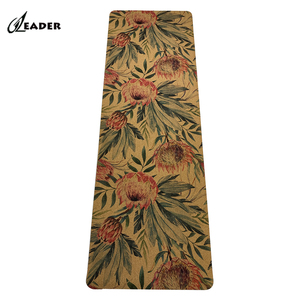 Tapis de yoga et d'exercice en liège 5mm 4mm 3mm 2mm avec blocs et sangle, non écologique - Product Image 6