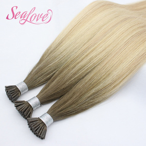 Extensions de cheveux humains de qualité supérieure européennes, 18 pouces, pointes plates I/V/<span class=keywords><strong>U</strong></span>/Y, kératine, sans nœuds, cheveux raides - Product Image 1