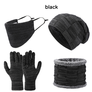 Ensemble chaud pour <span class=keywords><strong>homme</strong></span> pour l'hiver : <span class=keywords><strong>bonnet</strong></span>, masque, gants, cache-cou, écharpe, accessoires décontractés pour l'extérieur et le quotidien - Product Image 5