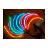 Fil EL flexible haute luminosité, éclat uniforme et lisse sans texture granuleuse. Multicolores. Pour l'éclairage des scènes de concert et de théâtre.