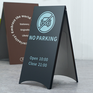 Gạ gẫm khách hàng tại cửa có thể gập lại sàn biển báo cửa hàng tùy chỉnh thiết kế kim loại khung dấu hiệu cửa hàng đồ nội thất hiển thị đứng - Product Image 3