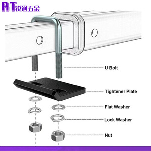 แผ่นยึดเหล็กยูโบลต์สำหรับยึดตัวล็อคพ่วงรถ SUV ป้องกันการสั่นสะเทือน - Product Image 1