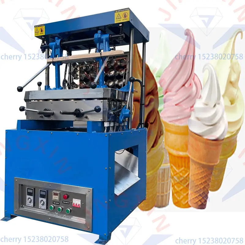 Hochwertige Waffel-Keks-Eiscreme-Kegelmaschine Backmaschine Eiskrem-Kegelmaschinenpreis