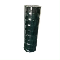 Maille carrée soudée en fer électrogalvanisé revêtu de PVC pour clôture de jardin, cage à lapins, oiseaux, poulets, services de découpe et de soudage