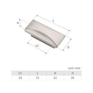 מטבח ארון מושך מלבן בצורת ריהוט ארון השידה Knob 1471 - Product Image 6