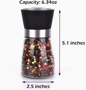 Tarro de Especias de Cerámica Ecológico con Molinillo, Alimentado por USB, Capacidad de 100 ml - Product Image 3