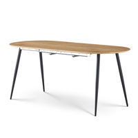 Table à rallonge sur mesure table à manger ovale en bois pour la cuisine