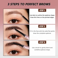 Crayon à sourcils carré VISTY Private Label, application douce et portable, 5 couleurs, certifié ISO22716 CPNP, vente en gros