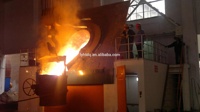 Fourneau de fusion à induction industriel en acier, fer et aluminium Hongteng 100 kg, 250 kg, 500 kg, 1 T, 2 T