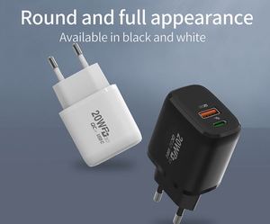 Cargador de Viaje de Alta Calidad con Doble Puerto USB+Tipo-C de 20W para Móviles iPhone - Product Image 4