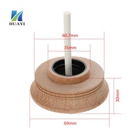 Fermetures en bois fonctionnelles avec tige stabilisatrice intégrée - Bouchon de bouteille en bois naturel et durable pour parfums et diffuseurs