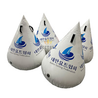 Plongée en eau libre commerciale emballant la bouée de natation gonflable de marqueur de cône circulaire pour la mer