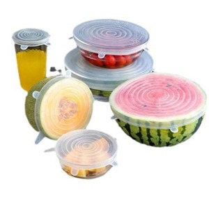 Juego de 6 Tapas de Silicona de Grado Alimenticio para Tazones, Transparentes, Aislantes, Resistentes al Calor, Conductivas del Calor, para Almacenamiento de Alimentos en el Hogar - Product Image 2