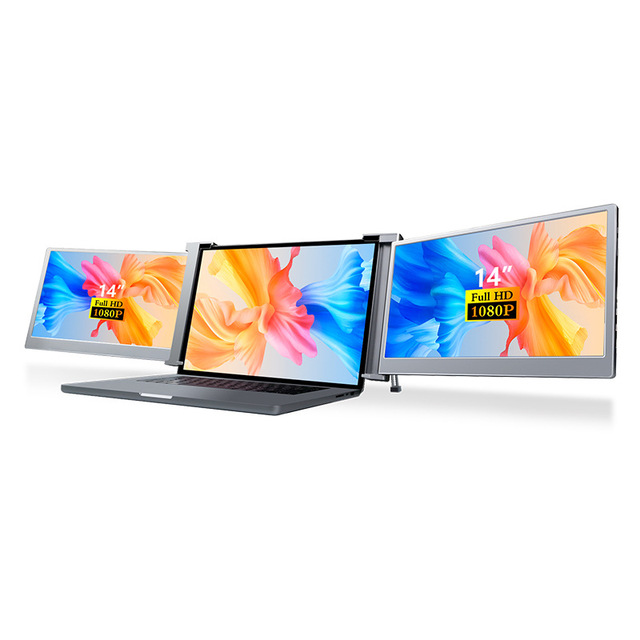 14-inch Dual-screen Portable Display Split-screen Notebook Sub-screen Expansion Stock Trading Mobile Work