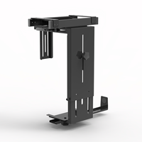 Support d'ordinateur en acier sous le bureau, support de processeur durable noir avec prix compétitif