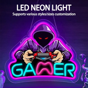 Lumière néon LED pour salle de jeux, salle d'e-sport, cybercafé, centre commercial de jeux, éclairage d'ambiance intérieur/extérieur, panneau suspendu, indicateur lumineux 5V - Product Image 1