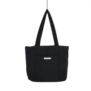 New fashion nylon canvas large capacity computer tote Korean ins shoulder underarm tote bag