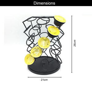 <span class=keywords><strong>Support</strong></span> de rangement rotatif pour capsules Nespresso <span class=keywords><strong>Dolce</strong></span> <span class=keywords><strong>Gusto</strong></span>, 30 <span class=keywords><strong>dosettes</strong></span>, noir, <span class=keywords><strong>support</strong></span> de rangement pour capsules de café, pour la maison et le bureau - Product Image 3