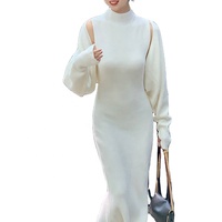 Ensemble deux pièces en tricot pour femme avec logo personnalisé, robe midi, châle, manteau, tricot, tenues élégantes automne 2026