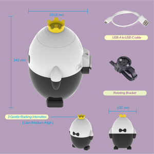 Cochecito de Bebé Portátil y Ligero con Mecedora, Canciones de Cuna Bluetooth y Control de Volumen - Product Image 3