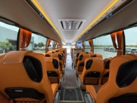 Autocar de luxe TENGLONG 12m à double pare-brise, 51 sièges, toilettes intégrées, sortie d'usine