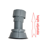 Pack de 4 patins anti-vibration durables BIT, plateaux de sol antidérapants en caoutchouc, pieds réglables en hauteur pour machines à laver et réfrigérateurs (4 pièces)