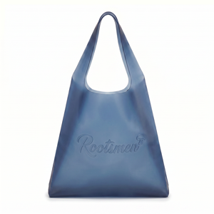 Bolso Tote de TPU Azul Oscuro Rootsmen de BSCI con Asa de Hombro y Logotipo Personalizable, Ligero para Compras y Viajes - Product Image 5