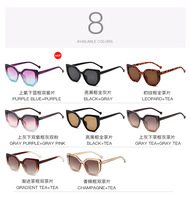 Nouvelles lunettes de soleil œil-de-chat à grande monture, tendance unisexe, style urbain, protection solaire extérieure, vintage, miroir acrylique