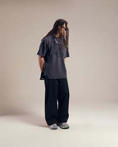 เสื้อยืดคอกลมแขนสั้นผ้าคอตตอนแท้เสื้อยืดทรงหลวมใส่สบายมีสไตล์สำหรับทุกเพศฤดูร้อน - Product Image 4